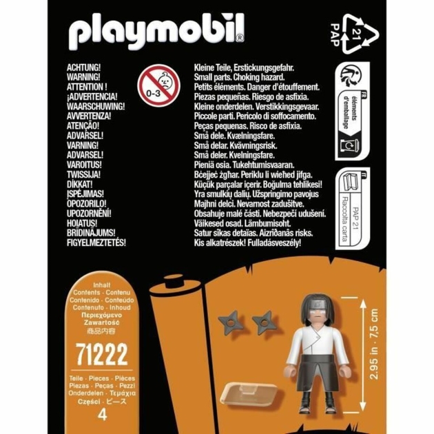 Playset Playmobil Naruto Shippuden – Neji 71222 4 Dalys