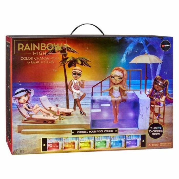 Playset Rainbow High Color Change Pool Beach Club Playset