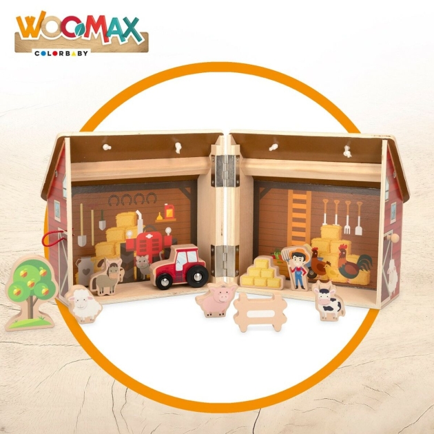 Playset Woomax Ūkis 9 Dalys 4 vnt. 19 x 18 x 19 cm