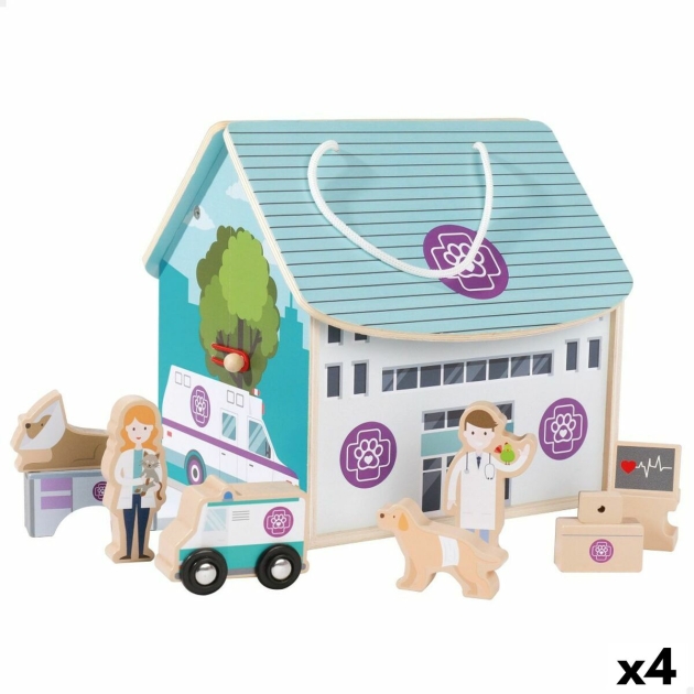 Playset Woomax Veterinaras 9 Dalys 4 vnt. 19 x 18 x 19 cm