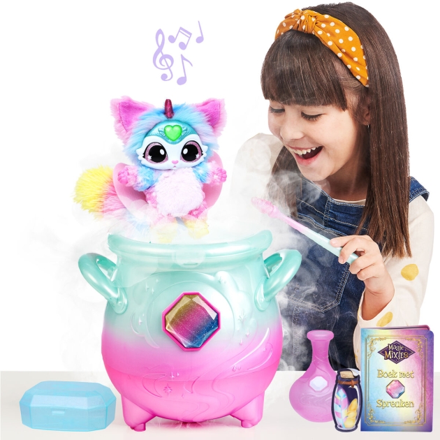 Pliušinis žaislas, leidžiantis garsus Moose Toys My Magic Mixies Pūkuotas žaislas Interaktyvas Spalvotas