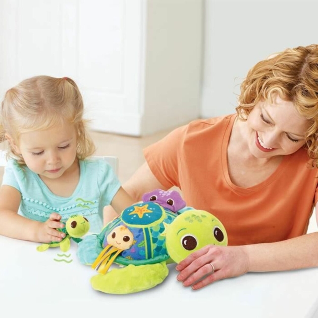 Pūkuotas žaislas Vtech Baby Juju, Mother Turtle + 6 mėnesių Perdirbtas Muzikinis