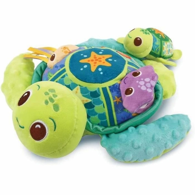 Pūkuotas žaislas Vtech Baby Juju, Mother Turtle + 6 mėnesių Perdirbtas Muzikinis