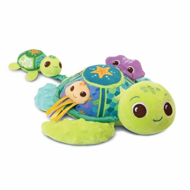 Pūkuotas žaislas Vtech Baby Juju, Mother Turtle + 6 mėnesių Perdirbtas Muzikinis