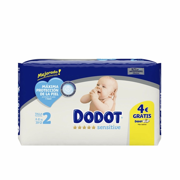 Sauskelnės Dodot Sensitive 4-8 kg Dydis 2 (39 vnt.)