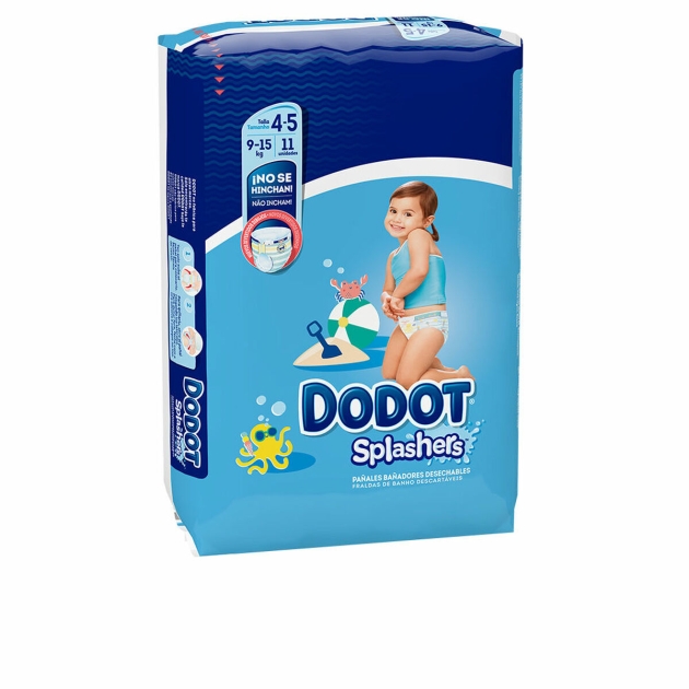 Vienkartinės sauskelnės Dodot Splashers 4-5 9-15 kg (11 Vienetai)