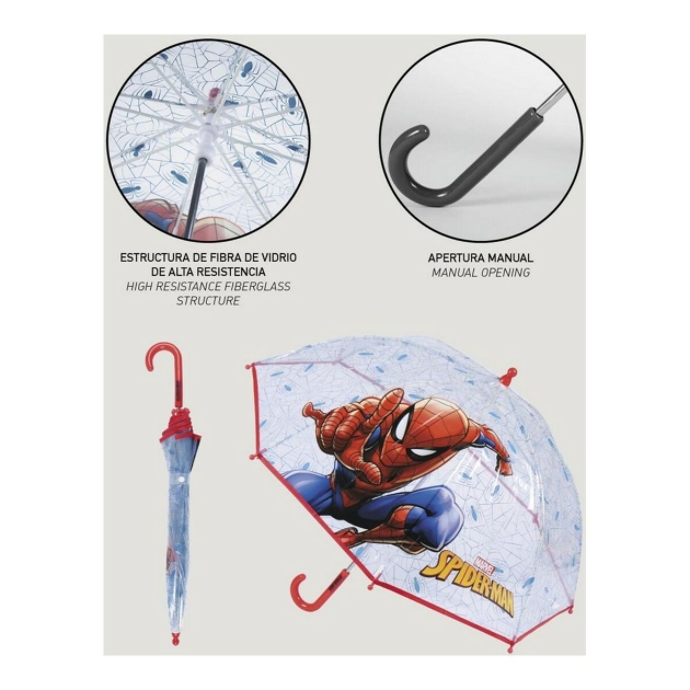 Skėtis Spiderman 2400000615 Mėlyna (Ø 71 cm)