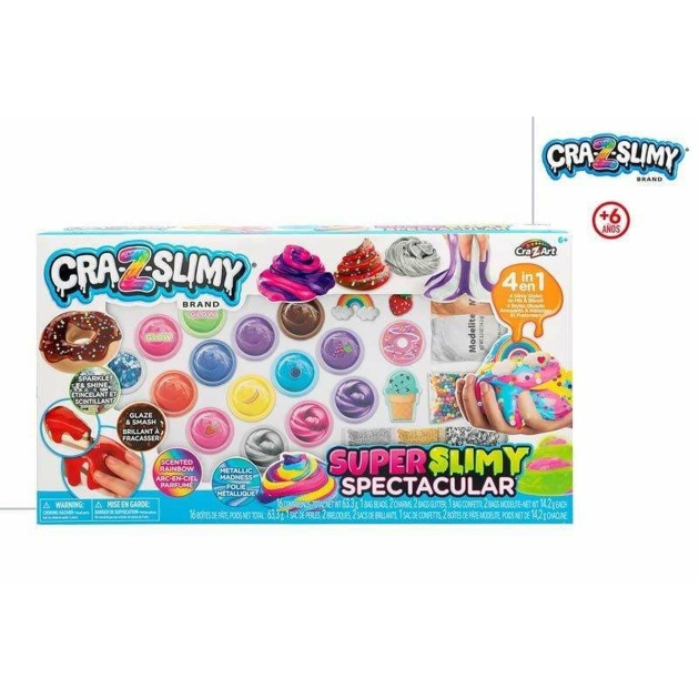 Slime Colorbaby Cra Z Slimy “Keturi viename” Rinkinys