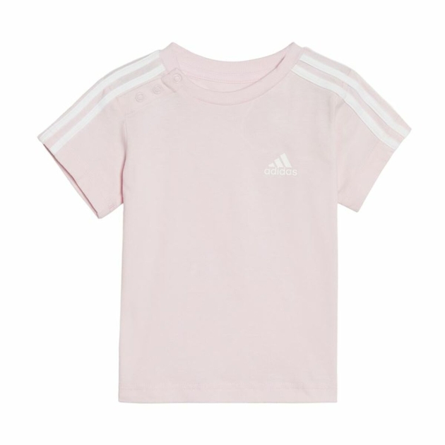 Sportinė apranga kūdikiui Adidas Three Stripes Rožinė