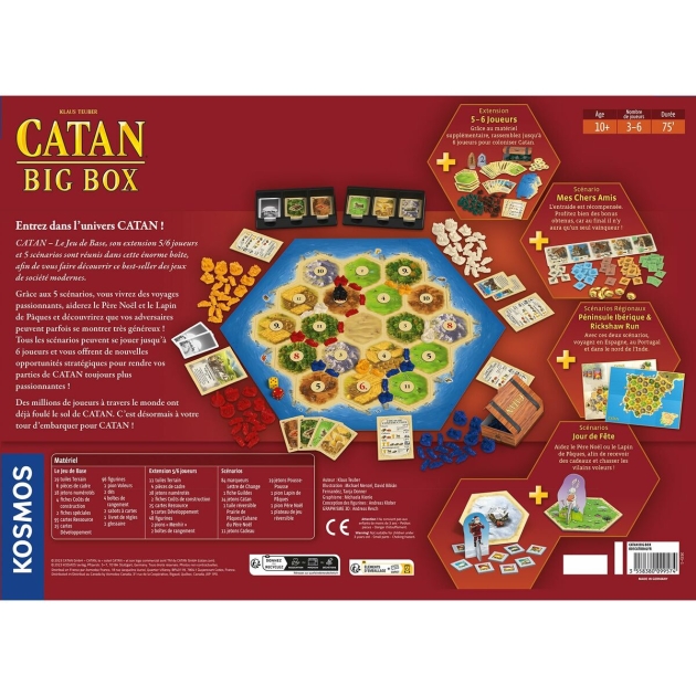 Stalo žaidimas Asmodee Catan Big Box (FR)