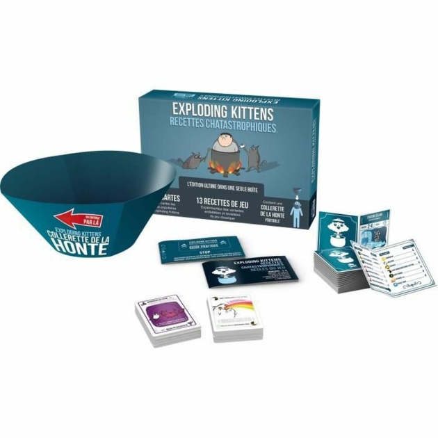 Stalo žaidimas Asmodee Exploding Kittens: Recettes Chatastrophiques