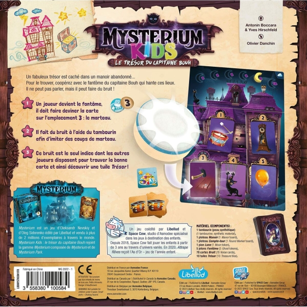 Stalo žaidimas Asmodee Mysterium Kids: Le Trésor du Capitaine Bouh (FR)