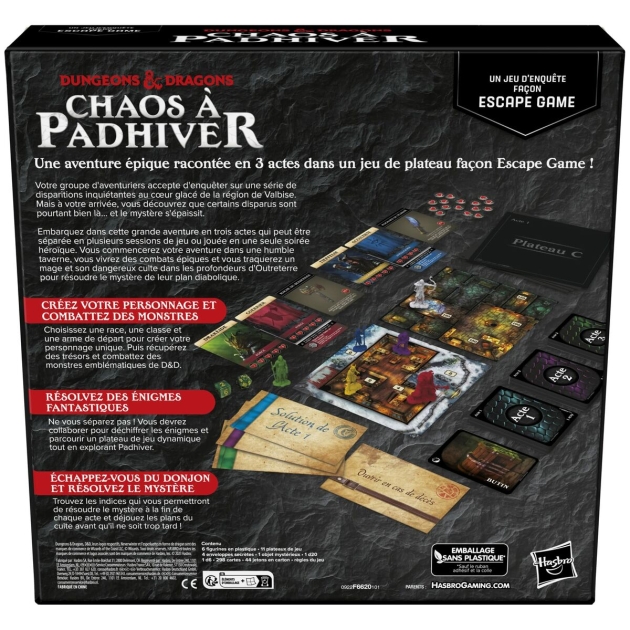 Stalo žaidimas Hasbro Dungeons Dragons: Chaos à Padhiver