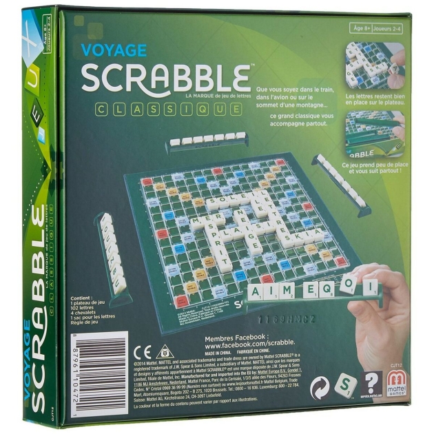 Stalo žaidimas Mattel Scrabble Voyage (FR)