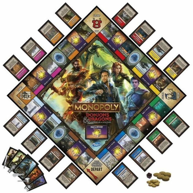 Stalo žaidimas Monopoly Dungeons Dragons (FR)