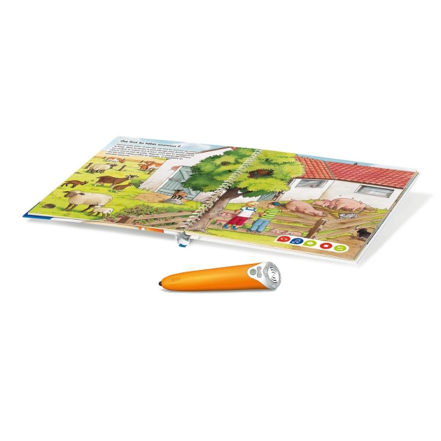 Interaktyvi knyga vaikams Ravensburger Complete interactive reader box + Book Imagier At the farm Tiptoi (FR)