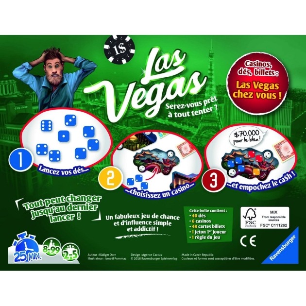 Stalo žaidimas Ravensburger Las Vegas FR (Prancūzų)