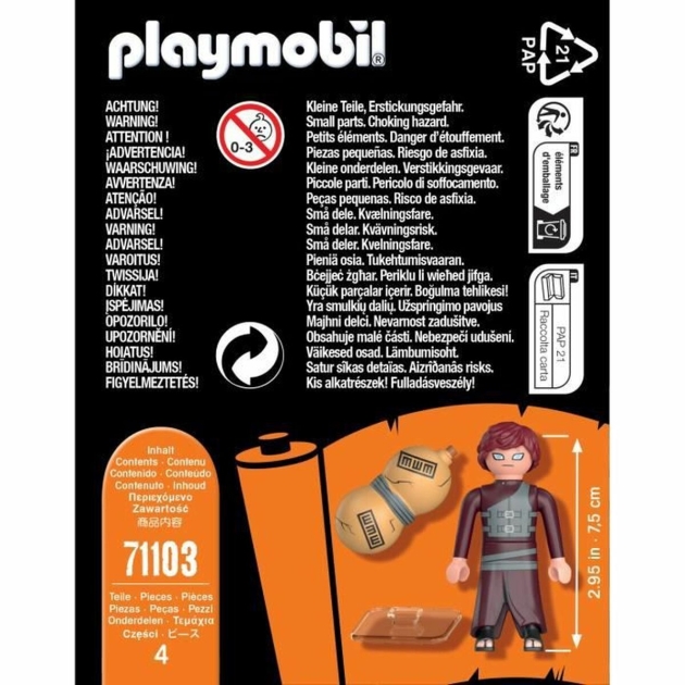 Statulėlė Playmobil Gaara 4 Dalys