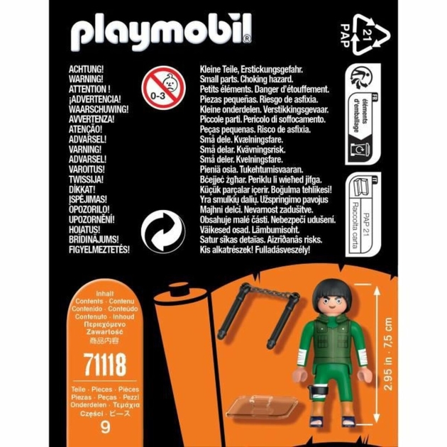 Statulėlė Playmobil Rock Lee 9 Dalys