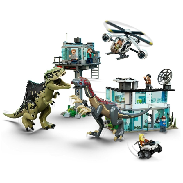 Statybinis žaidimas + skaičiai Lego Jurassic World Attack