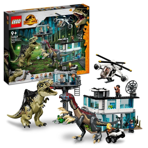 Statybinis žaidimas + skaičiai Lego Jurassic World Attack