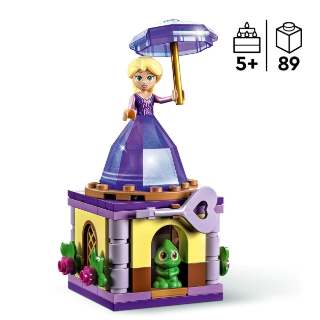 Statybinis žaidimas + skaičiai Lego Princess 43214 Rapunzing Rappilloning