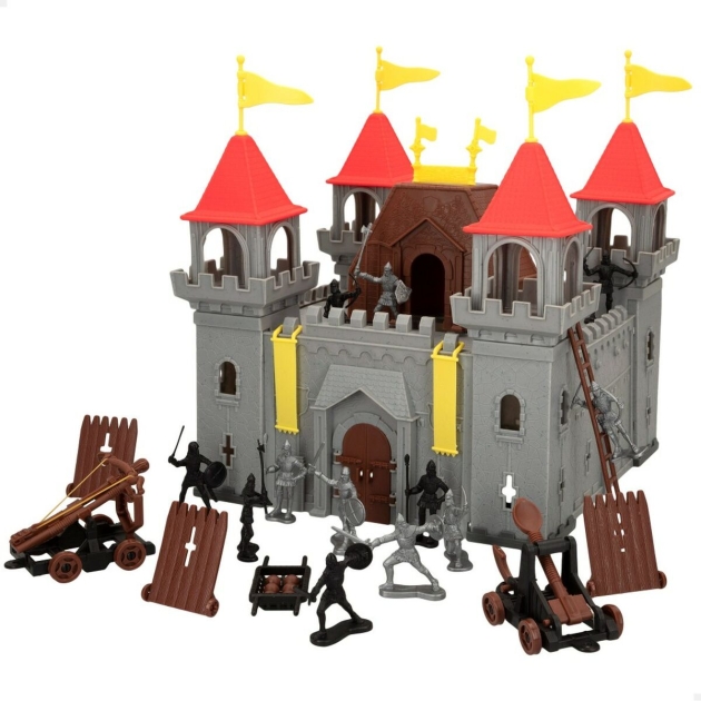 Statybos rinkinys Colorbaby Medieval Fighters 25 Dalys (4 vnt.)