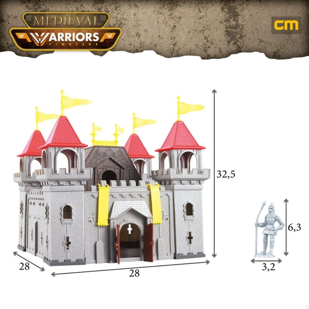 Statybos rinkinys Colorbaby Medieval Fighters 25 Dalys (4 vnt.)