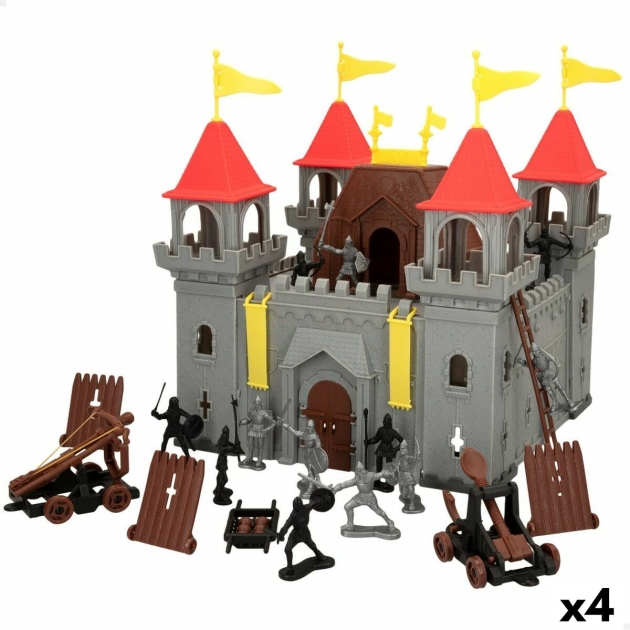 Statybos rinkinys Colorbaby Medieval Fighters 25 Dalys (4 vnt.)