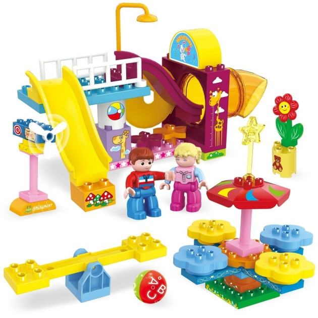 Statybos rinkinys Colorbaby Playground 50 Dalys (2 vnt.)