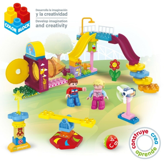 Statybos rinkinys Colorbaby Playground 50 Dalys (2 vnt.)