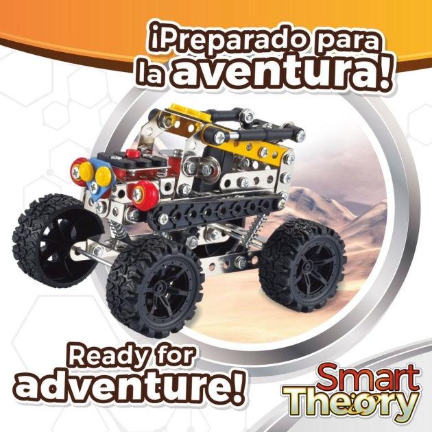 Statybos rinkinys Colorbaby Smart Theory Mecano Monster Car Automobilis 201 Dalys (6 vnt.)