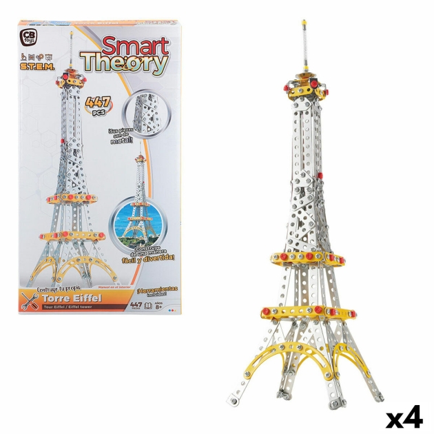 Statybos rinkinys Colorbaby Tour Eiffel 447 Dalys (4 vnt.)