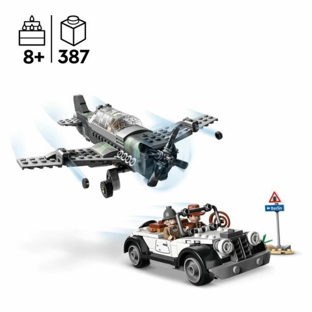 Statybos rinkinys Lego Indiana Jones 77012 Continuation by fighting plane