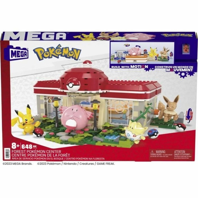 Statybos rinkinys Pokémon Mega Construx – Forest Pokémon Center 648 Dalys