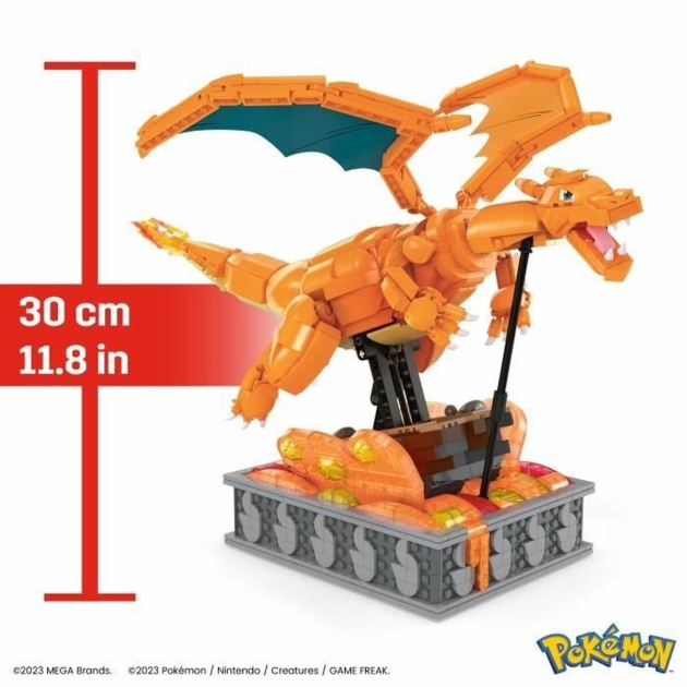 Statybos rinkinys Pokémon Mega Construx – Motion Charizard 1664 Dalys