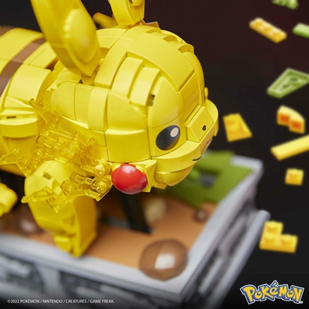 Statybos rinkinys Pokémon Mega Construx – Motion Pikachu 1095 Dalys