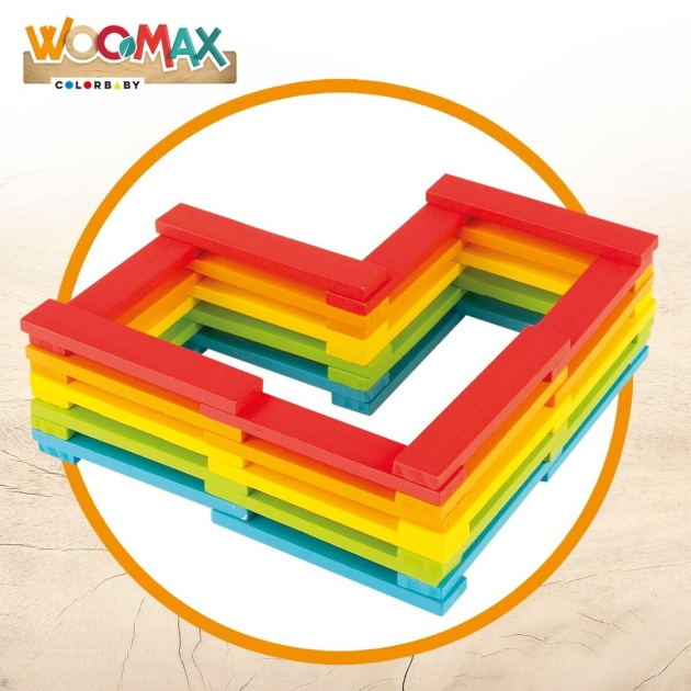 Statybos rinkinys Woomax 100 Dalys 10 x 0,5 x 1,8 cm (6 vnt.)