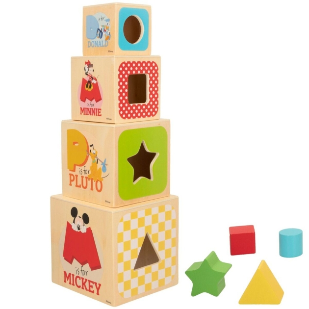 Statymo blokai Disney 8 Dalys 4 vnt. 12,2 x 12,2 x 12,2 cm