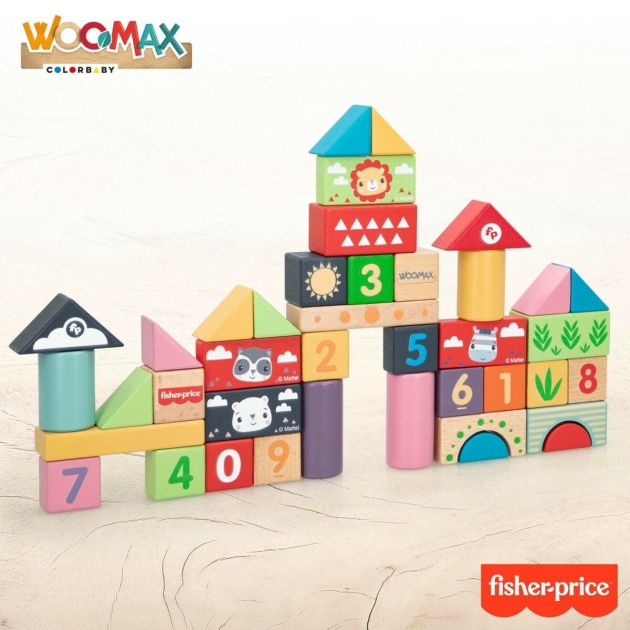 Statymo blokai Fisher Price 40 Dalys 9 x 1,5 x 3 cm (4 vnt.)