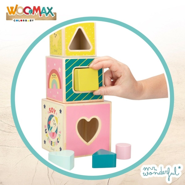 Statymo blokai Mr. Wonderful 8 Dalys 12 x 12 x 12 cm (6 vnt.)