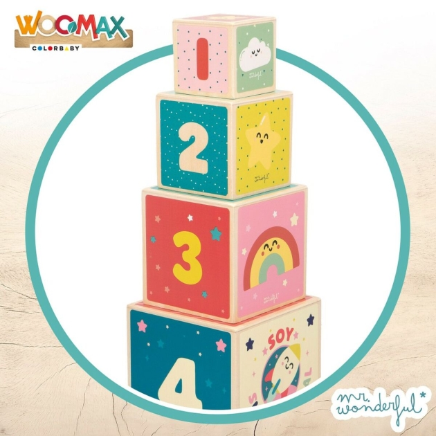 Statymo blokai Mr. Wonderful 8 Dalys 12 x 12 x 12 cm (6 vnt.)