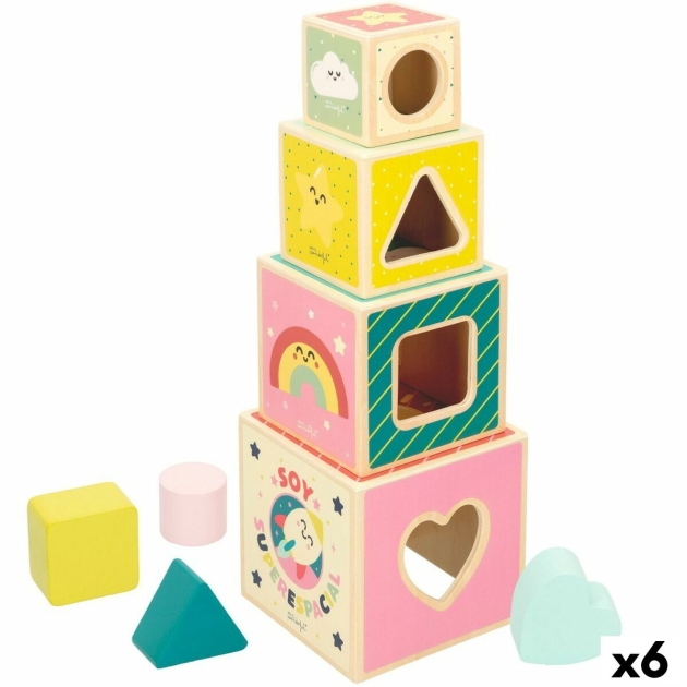 Statymo blokai Mr. Wonderful 8 Dalys 12 x 12 x 12 cm (6 vnt.)