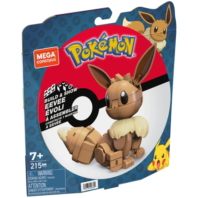 Sujungiama dalis Mega Construx Eevee Medium + 7 metų 215 Dalys