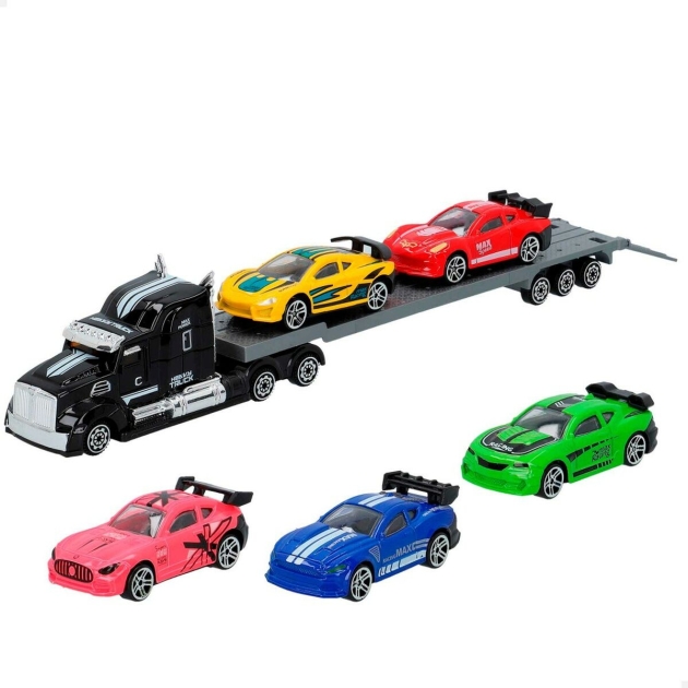 Sunkvežimių vežimėlis ir automobiliai Speed Go 28 x 5 x 4,5 cm (12 vnt.)