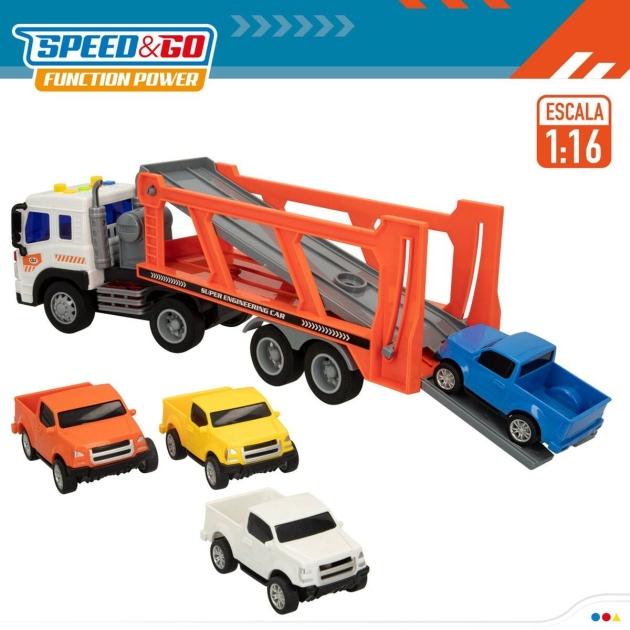 Sunkvežimių vežimėlis ir automobiliai Speed Go 37,5 x 12,5 x 10 cm (2 vnt.)