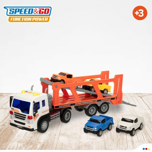 Sunkvežimių vežimėlis ir automobiliai Speed Go 37,5 x 12,5 x 10 cm (2 vnt.)