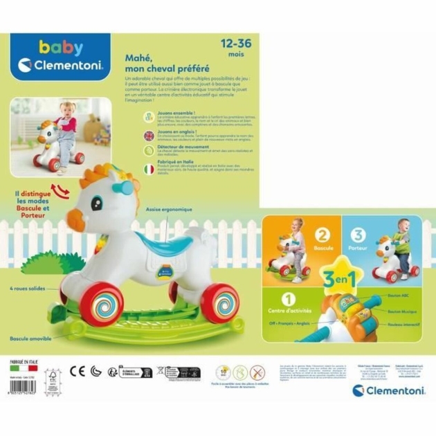 Sūpynės Arklys Clementoni Rocking horse and wheels (FR)