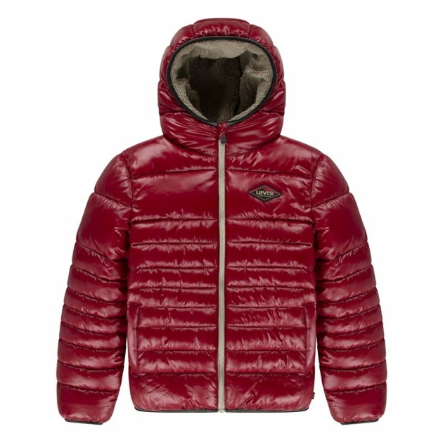 Švarkas Vaikiškas Levi's Lined Mdwt Puffer J Rhythmic Tamsiai raudona