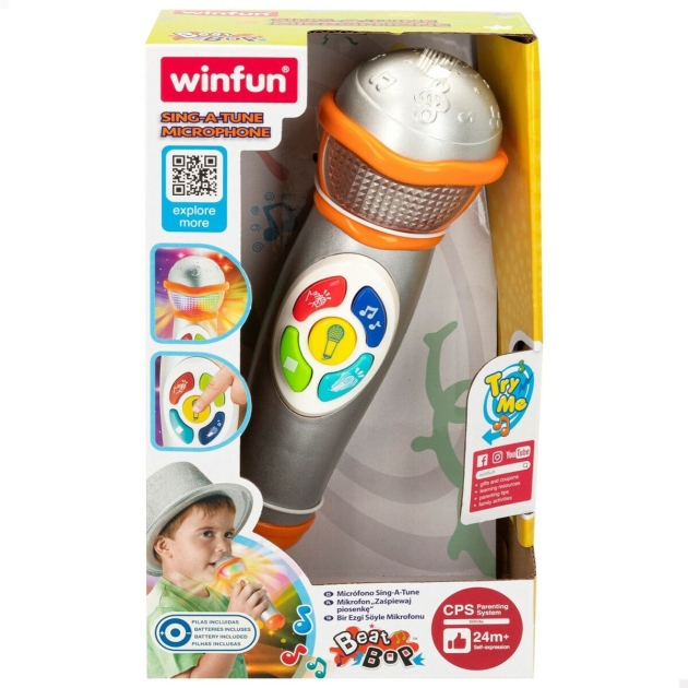 Toy microphone Winfun 6 x 19,5 x 6 cm (6 vnt.)